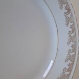 Gold-gilded Limoges porcelain plate