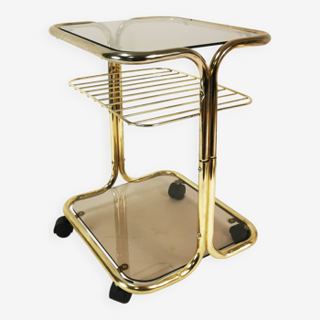 Modernistyczny, mobilny stolik pomocniczy, Niemcy, lata 70