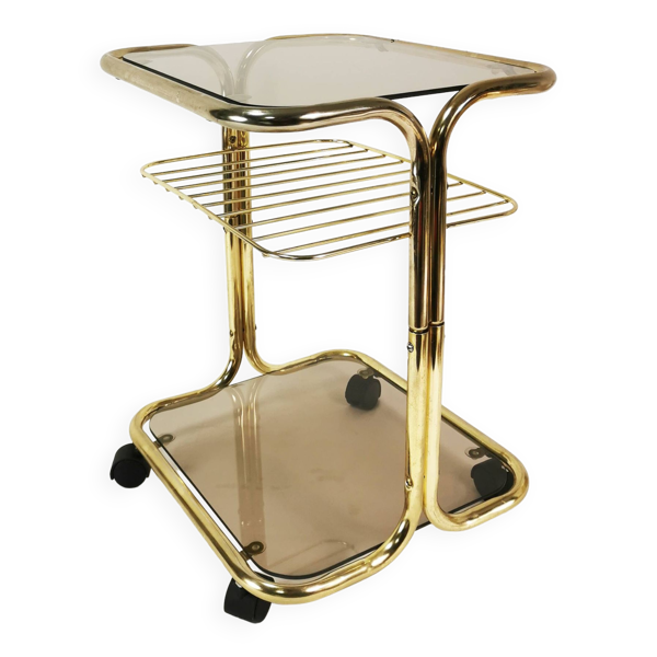 Table d'appoint mobile moderniste, Allemagne, 1970