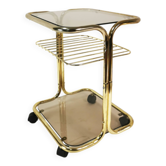 Table d'appoint mobile moderniste, Allemagne, 1970