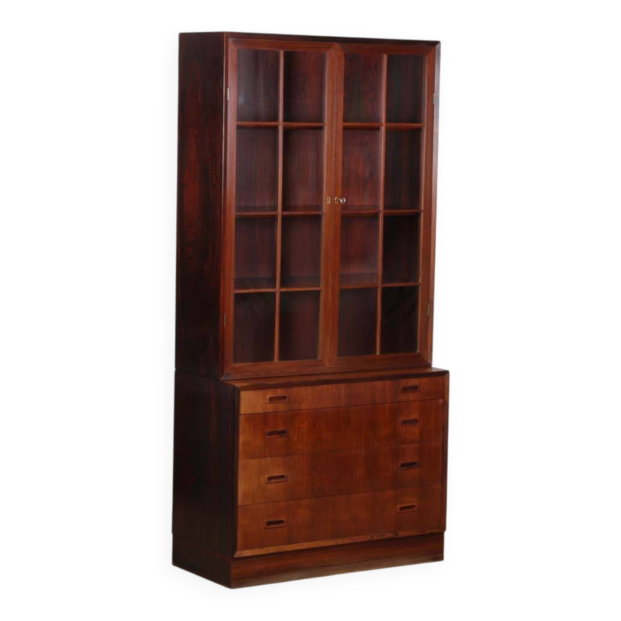 Display cabinet/bookshelf in rosewood by Lyby Mobler, 1960 Reference