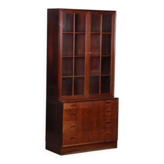 Display cabinet/bookshelf in rosewood by Lyby Mobler, 1960 Reference