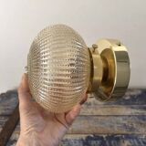 Golden globe wall light