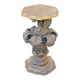 Baroque pedestal sculpted in silver and gold, Florence, 20th century