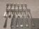 12 silver-plated oyster forks by Christofle America