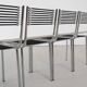 Four Sandows chairs by Rene Herbst, c.1980