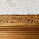 Bevelled oak Art Deco mirror 133x80