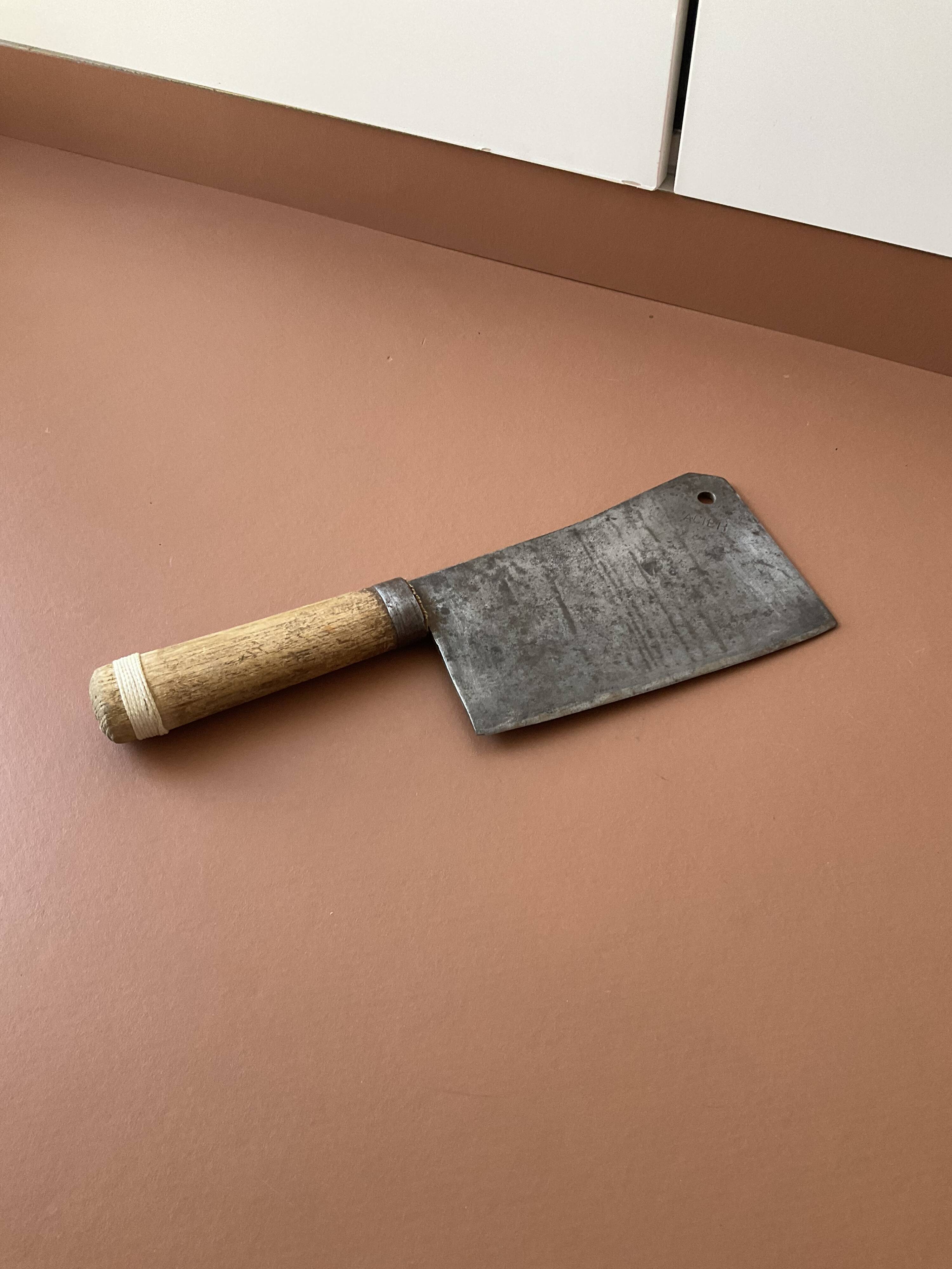 Old butcher's cleaver
