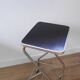 Tablette de style industriel en acier et plateau bois