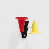 Small Italian Vintage Wall Lamp with Colorful Shades