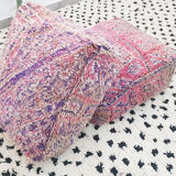 Set of 2 Moroccan poufs in carpets