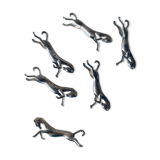 6 knife holders art deco horses