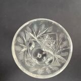 Champagne flutes, cut crystal, bohemian