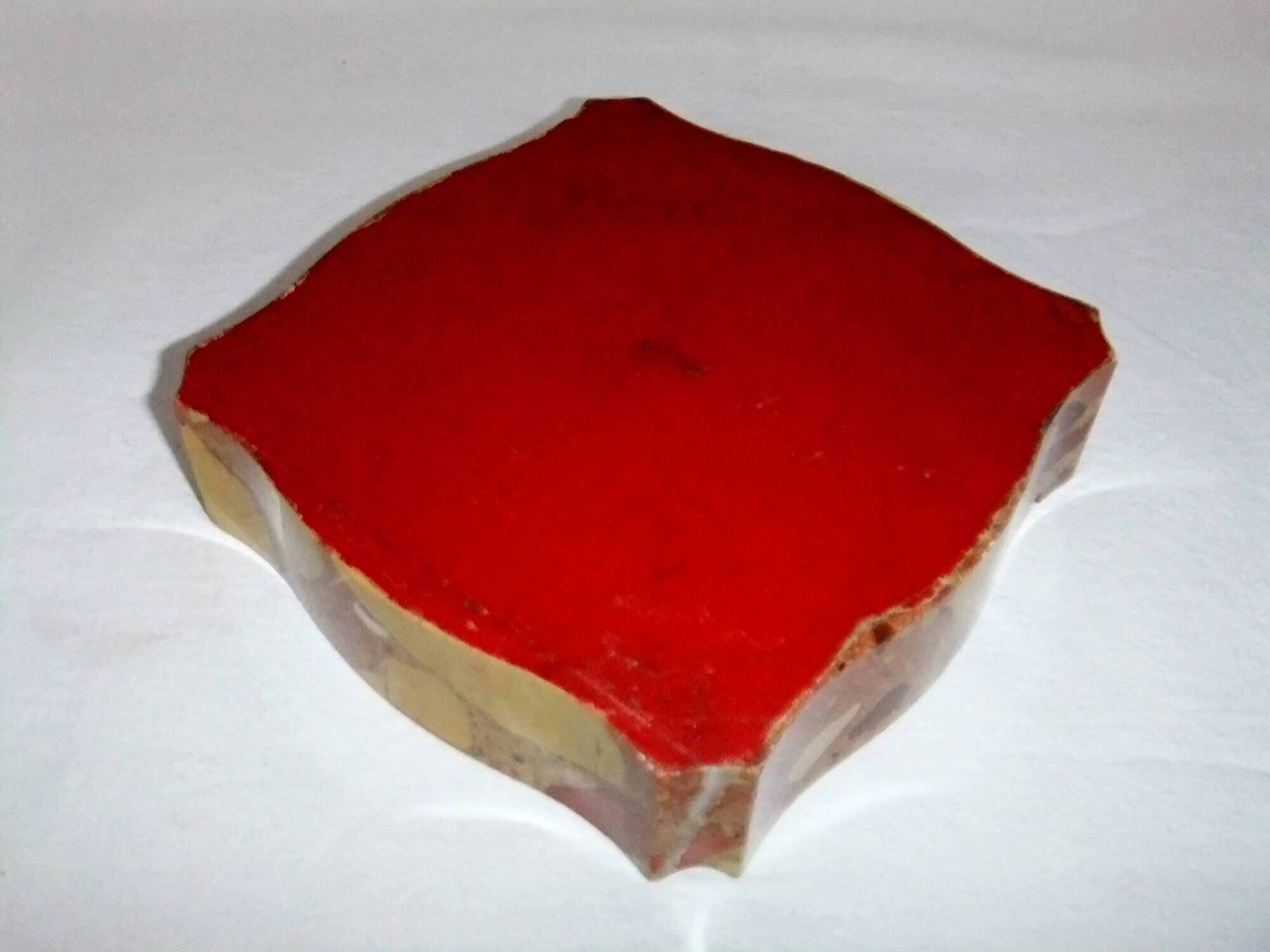 Art Deco marble ashtray signed Quercia 16.5 cm accessory cigar humidor