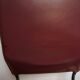 Ross Littell pour fauteuils Matteo Grassi en cuir Bordeaux et acier, ensemble de 2