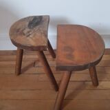 Set of 2 tripod stools