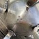 English silver-plated milk jug or vase