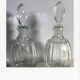 Duo de flacons en verre et cabochon