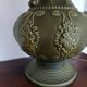 large green ceramic table lamp Bay Kéramik West Germany