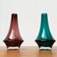 Vases en verre 1379 Mid-Century par Tamara Aladin pour Riihimäki, Finlande, années 1960, lot de 2