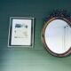 1900 mirror with beveled knot - 80x62cm
