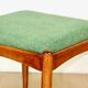Tabouret Edmund Homa siège vert - tissu structurel