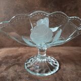 Coupe sur pied cristal originale