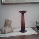 Glass candlestick art deco