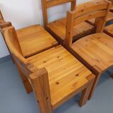Set of 8 vintage Scandinavian chairs by Ilmari Tapiovaara for Asko in pine