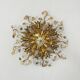 Gold-Plated Metal & Murano Crystal Flowers Flush Mount from Banci Firenze