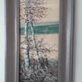 Tableau ancien représentant un paysage