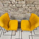 Pair of cocktail armchairs 1960s