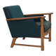 1970s, Danish armchair, furniture wool, solid oak wood.