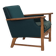 1970s, Danish armchair, furniture wool, solid oak wood.