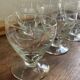 Set de 7 verres à vin gravés vintage 1950