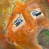 Painting portrait expressionist twentieth