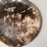 Dish in petrified wood