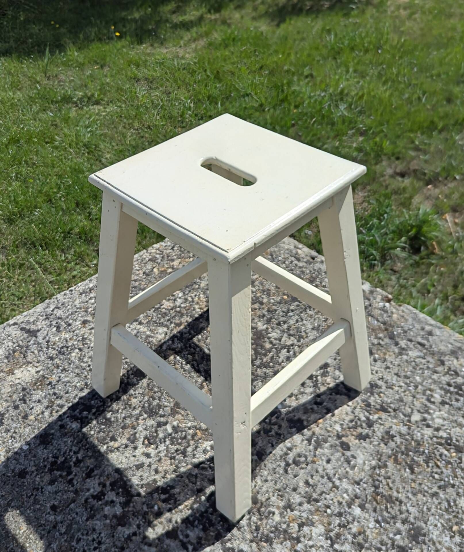 Old kitchen stool workshop 40 60 vintage shabby country chic