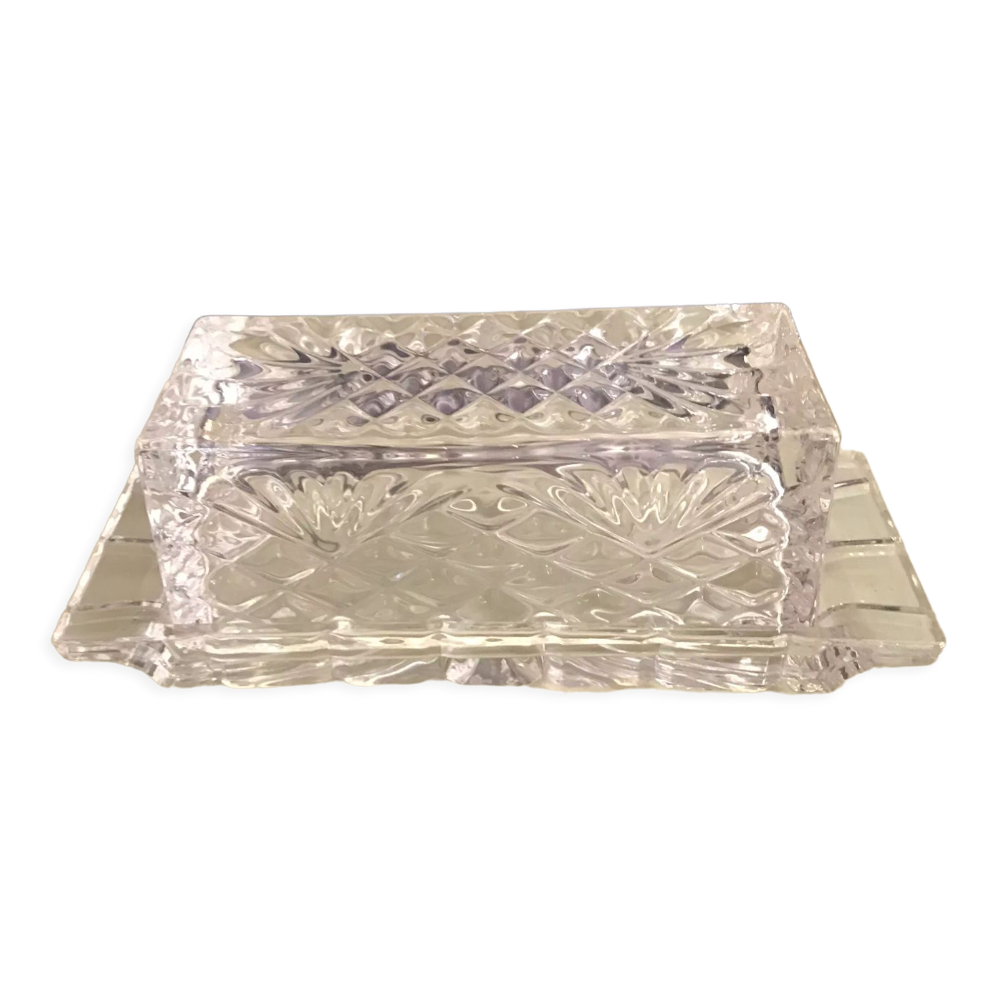 Beurrier En Verre Avec Couvercle - Design élégant Et Moderne - Va Au Lave-vaisselle - Contient Un Cube De Beurre Standard - 6