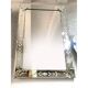 Venetian Rectangular Hand-Carving Wall Mirror Murano Glass Style