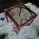 Side table, rattan accent table