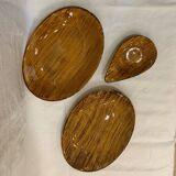 Assiette faux bois