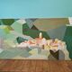 Large format handmade wall tapestry vintage