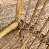 Rattan living room, set of 2 armchairs and a coffee table