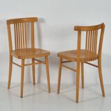 Retro Style Dining Chair Set (Circa 1950). Set of 4 Pieces