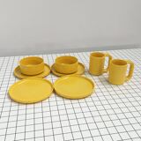 Yellow Dinnerware Set by Massimo Vignelli for Heller, 1970