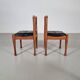 Set of 4 dining chairs by Silvio Coppola for Bernini, 1960s.