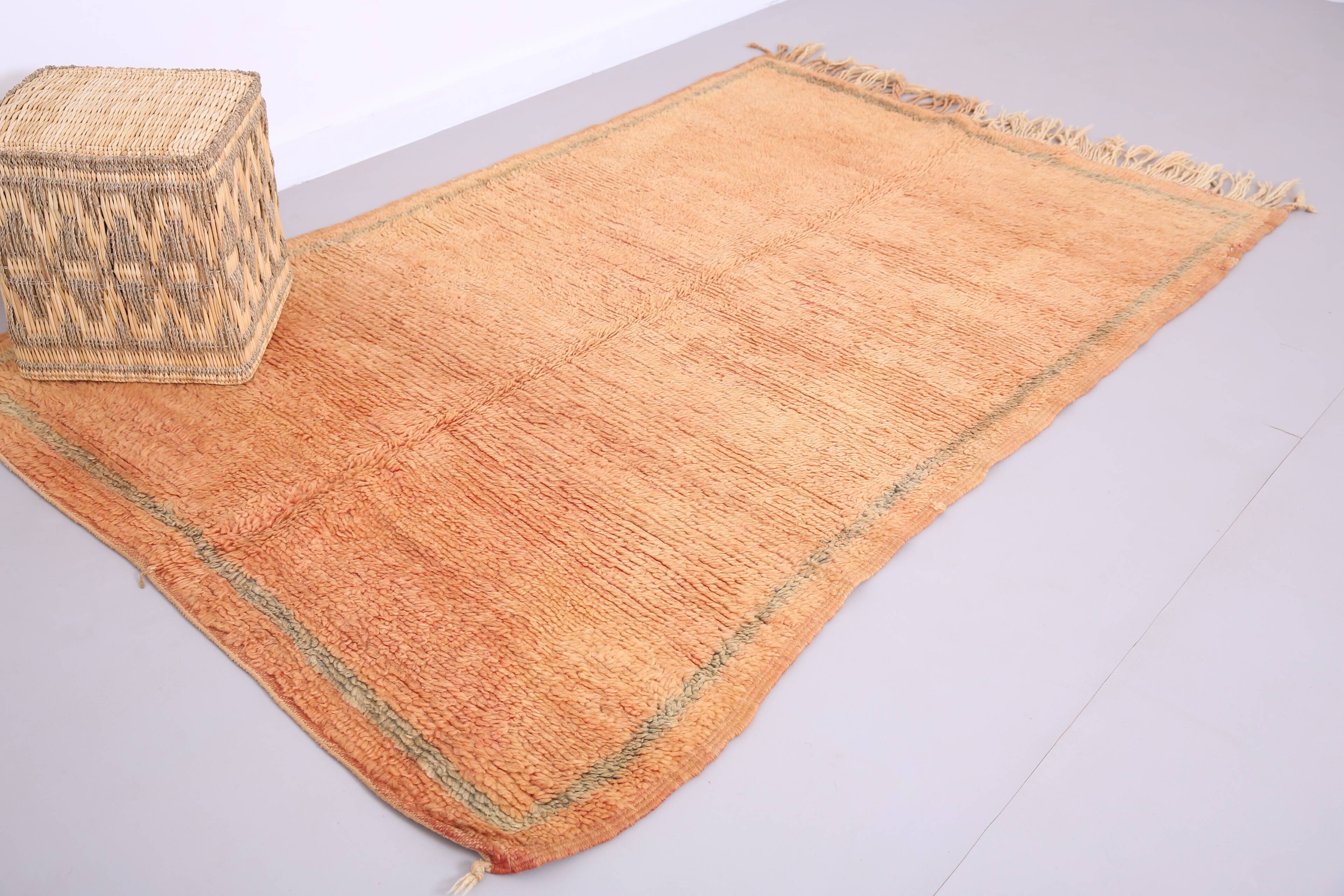 Peach Vintage Moroccan Rug 144 x 226 cm -