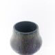 Iridescent green and purple glass paste vase – 20th century