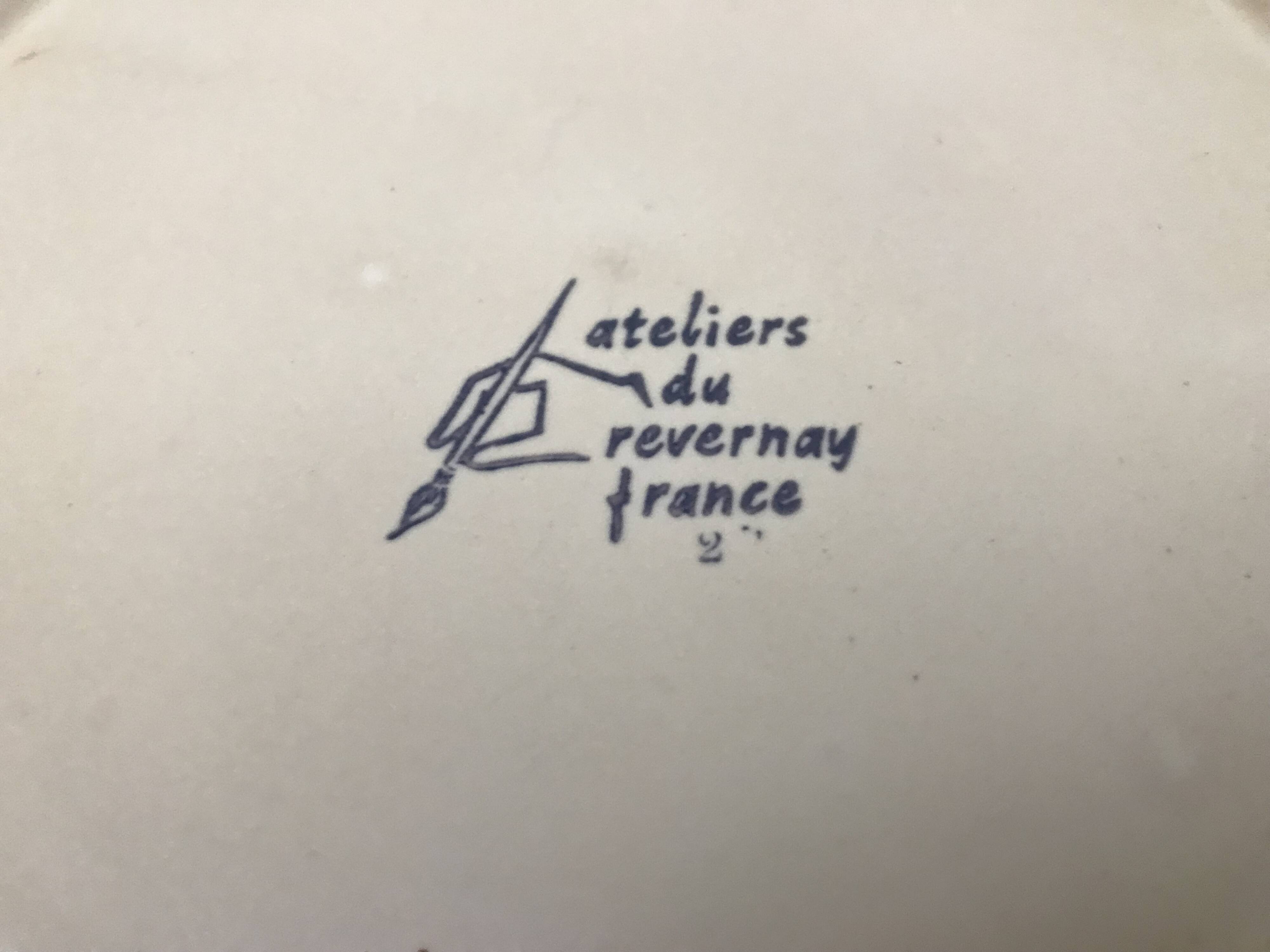 1960s Serving Dish Ateliers du Revernay France